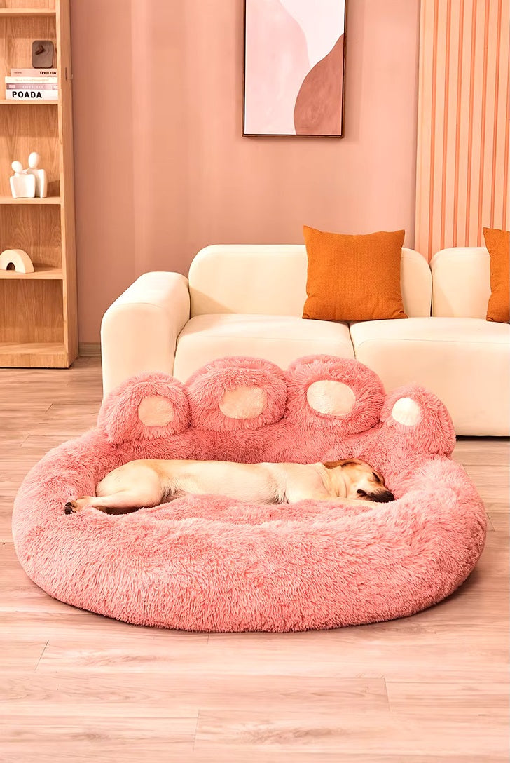 PawfectEssentials™ — Fluffy Paw Dog Bed