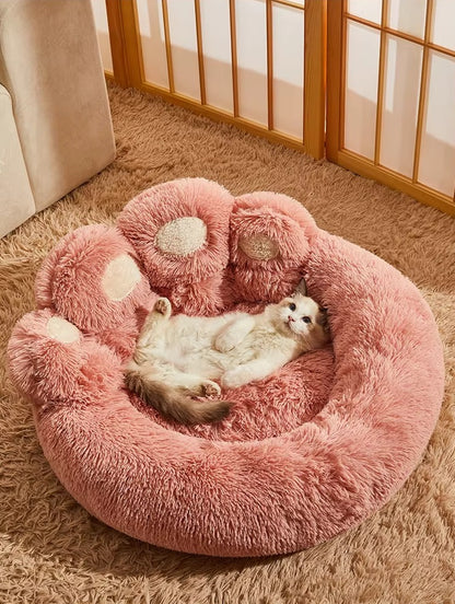 PawfectEssentials™ — Fluffy Paw Dog Bed